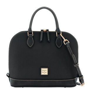 Dooney & Bourke Pebble Leather Zip Zip Satchel